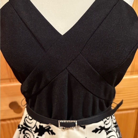 Crystal Doll Black and White Fit and Flare
Dress - Picture 3 of 16
